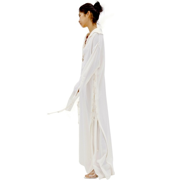 Ann Demeulemeester, White Maxi Dress With Rope Detailing, NWT $1.4K MSRP - Picture 5 of 6